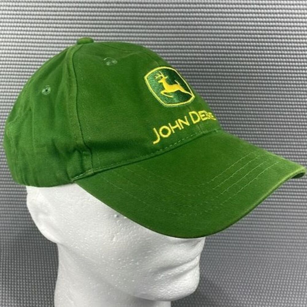 John Deere Adjustable Baseball Hat Cap Tractor Farming Green Cary Francis Group